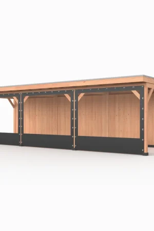 Verandazeil Wand 900 cm Antraciet - voor 14 x 14 cm Staanders Favoriet